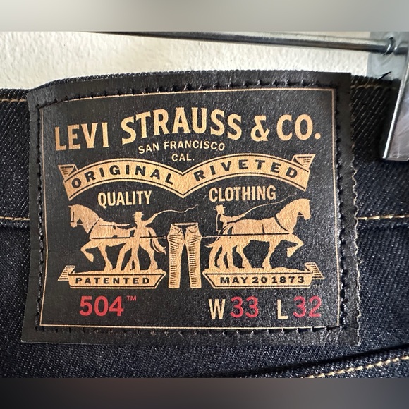 LEVI'S SKATEBOARDING 504 REGULAR STRAIGHT FIT JEAN - Men’s 33x32 - Picture 3 of 7